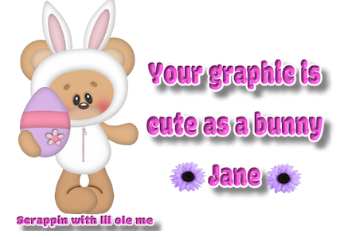 Cute  as a bunny - Jane
