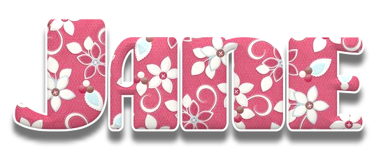 Pink with flowers - Jane