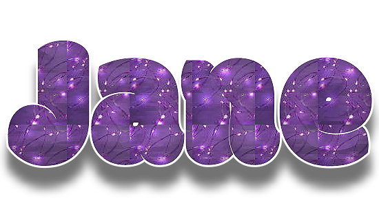 Purple name - Jane