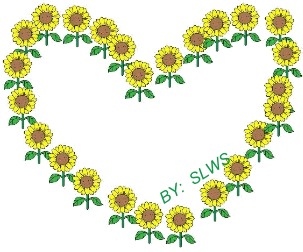 Yellow Daisy Heart