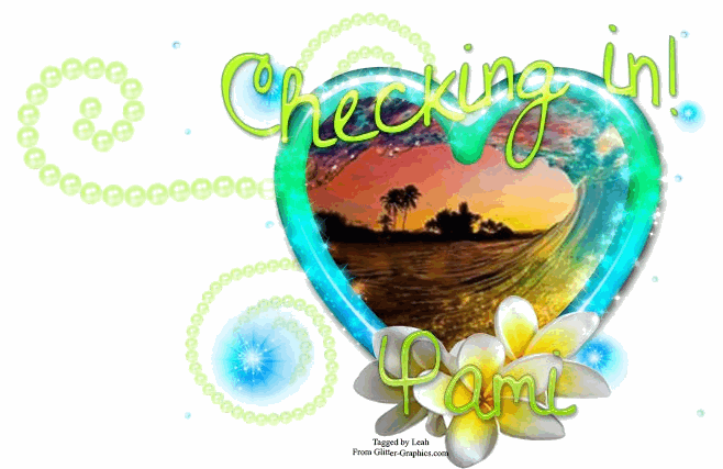 Checking In- Ocean sunset themed- Pami