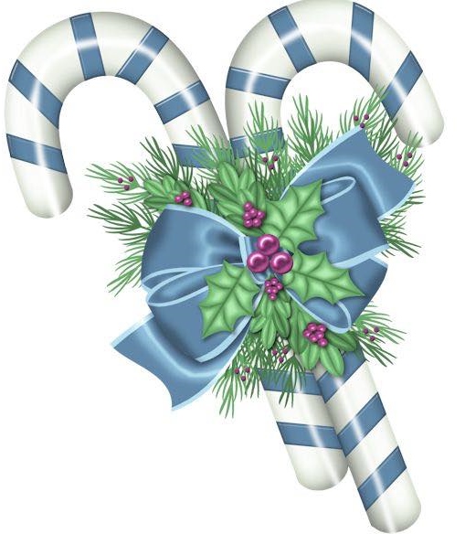 Blue Candy Canes