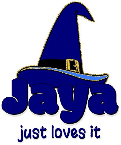 Jaya just loves it (haloween hat)