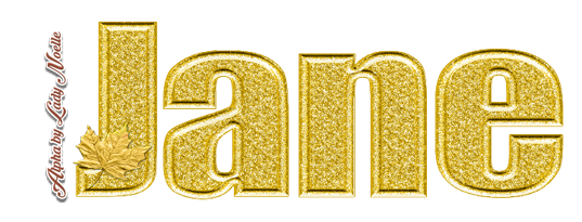 Gold name - Jane