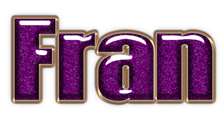 Purple with gold trim - Fran
