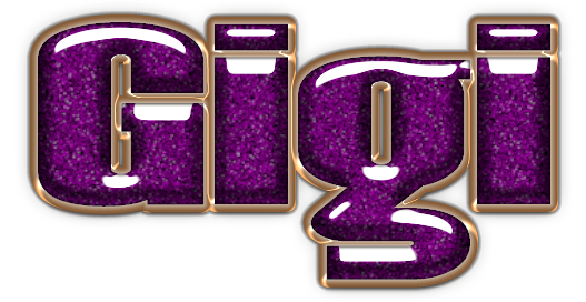 Purple with gold trim - Gigi