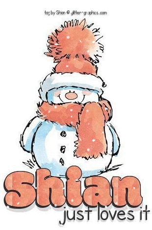 Shian just loves it (cute Snowman - animated snow)