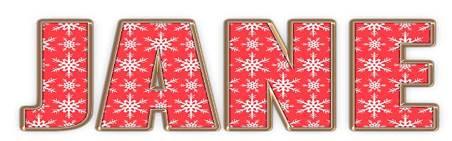 Pink with snowflakes - Jane