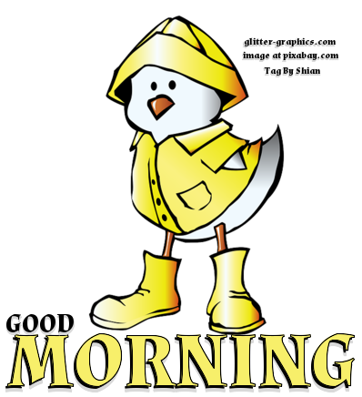 GOOD MORNING, RAIN, SEASONS, TOONS, GREETINGS