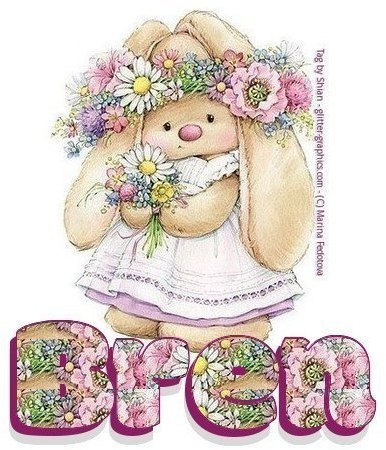 BREN, BUNNYS, FIRST NAMES, CUTE