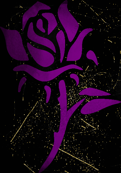 rose dark purple gold