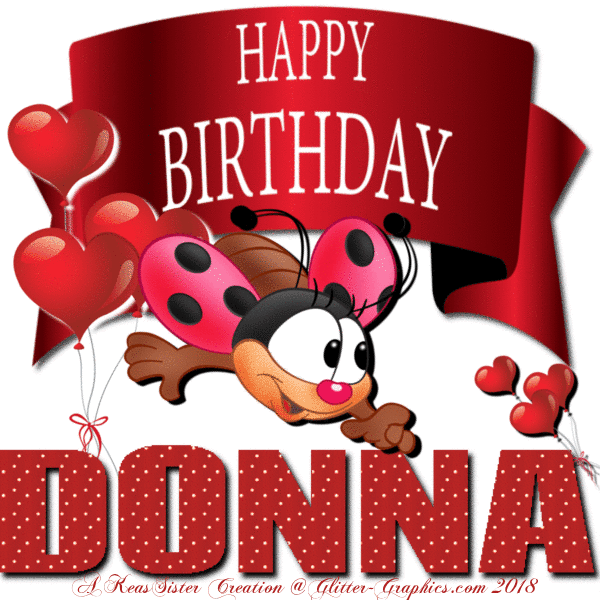 Donna - Balloons - Banner - Lady Bug