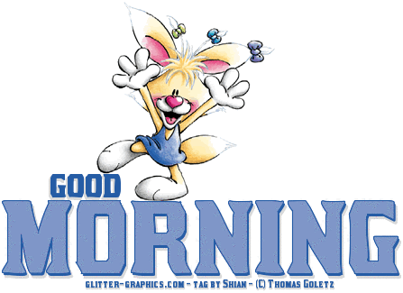 GOOD MORNING, ANIMALS, BUNNYS, DIDDL, CUTE