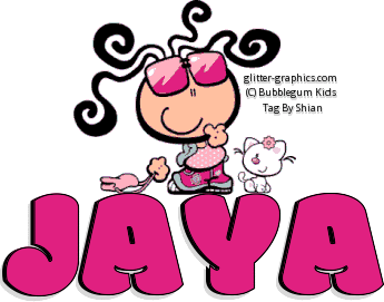 JAYA, CUTE, TOONS, FIRST NAMES, BUBBLEGUM KIDS