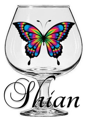 Shian's Butterfly in a glass