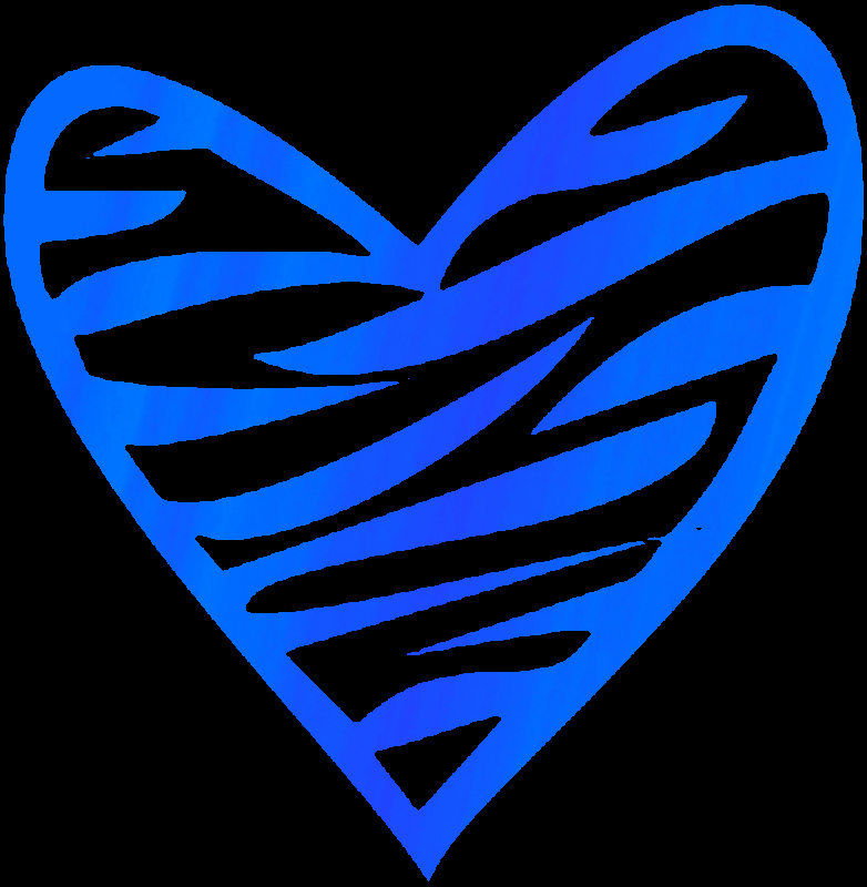 Heart blue
