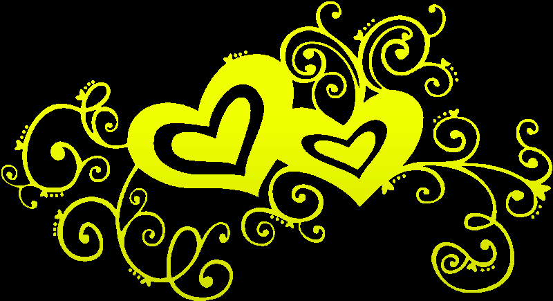 hearts yellow