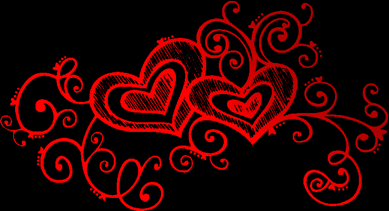 hearts red