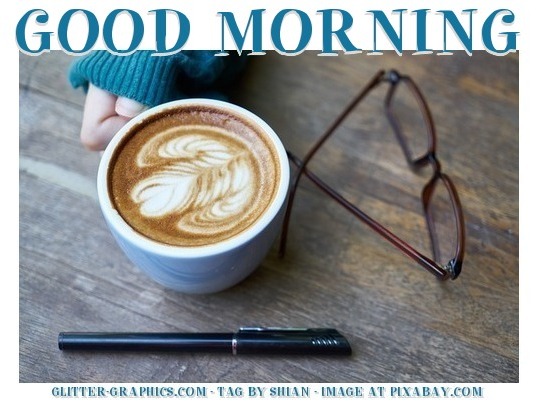 GOOD MORNING, COFFEE, CUTE, FALL, TEXT