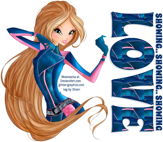 SHOWING LOVE, TOONS, WINX CLUB, FLORA