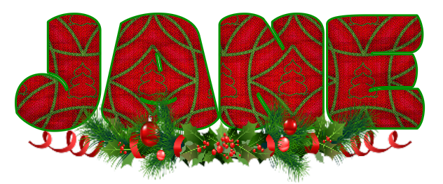 Merry Christmas Red N Gold - Jane