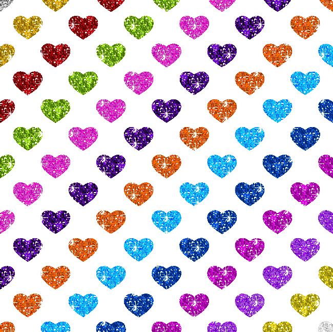 hearts of various colors