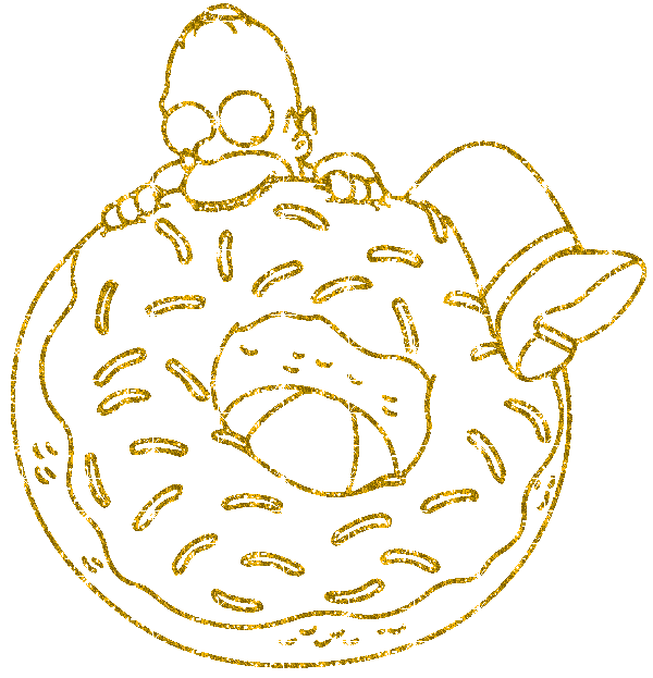 homer simpson with donut