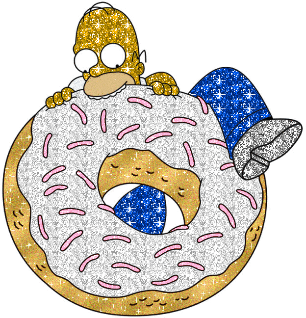 homer simpson with donut