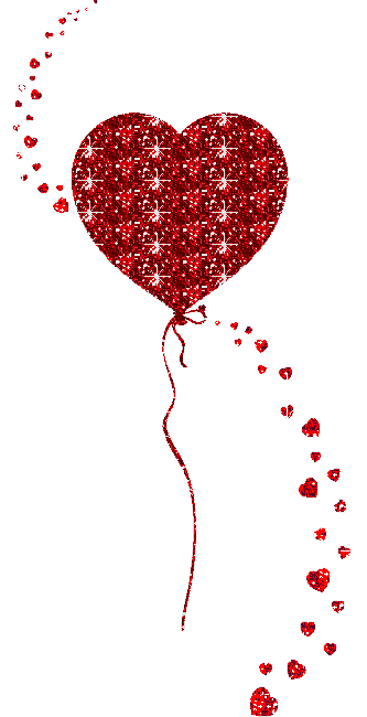 heart shaped balloon with hearts