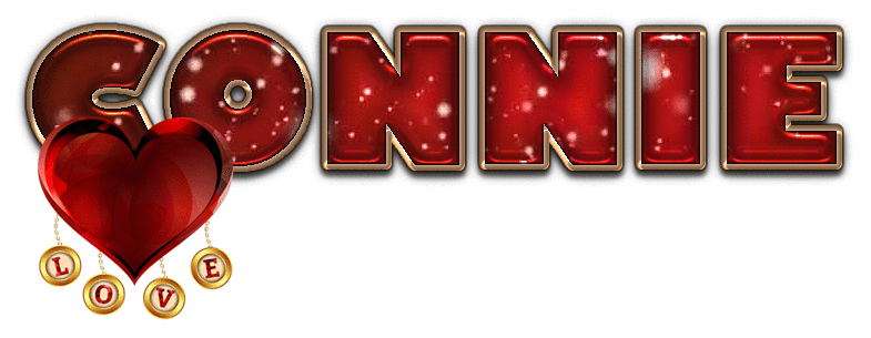 LOVE CONNIE HEARTS LOVE  TEXT