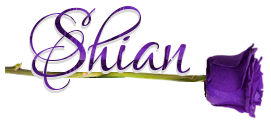 SHIAN, FIRST NAMES, PURPLE ROSE, TEXT