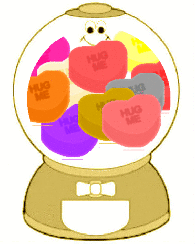 LoveMachineAntiqueGoldMulticolorHearts