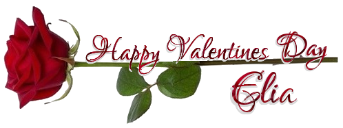HAPPY VALENTINES DAY.. ELIA, ROSE, HOLIDAYS, TEXT