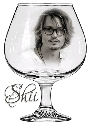 SHII, GLASS, GLITTER, JOHNNY DEPP, TEXT