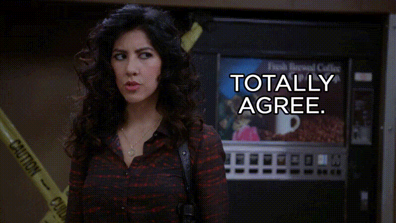 lady saying "Totally Agree"