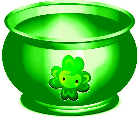 FourLeafCloverPotOfGreenWithCoins