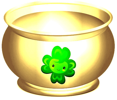 FourLeafCloverPotOfPlatinumWithCoins