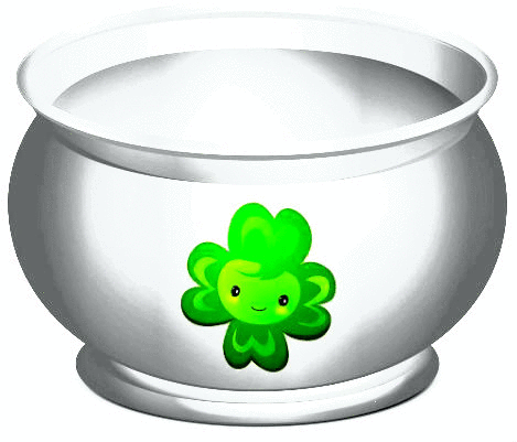 FourLeafCloverPotOfSilverWithCoins