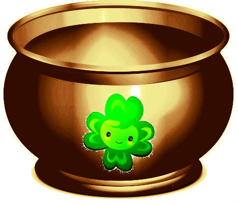 FourLeafCloverPotOfBronzeWithCoins