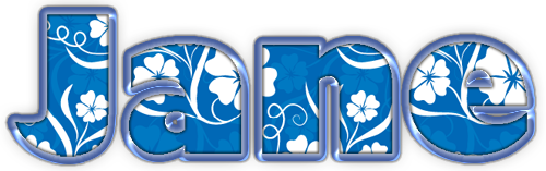Blue swirls - Jane