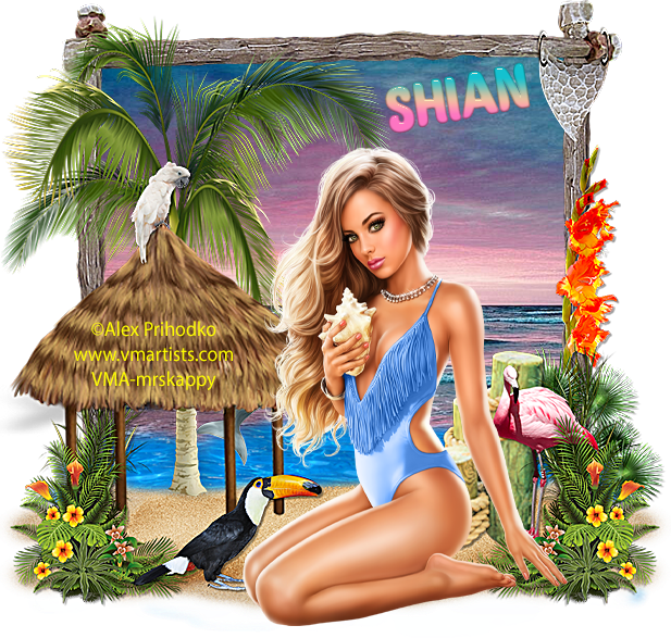 Girl at the beach - Shian