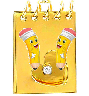 BookOfLovePencilAndPadMultigold