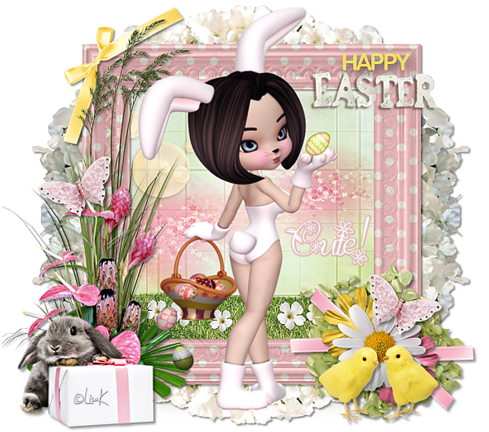 CUTE! (Sweet Easter Bunny Girl)