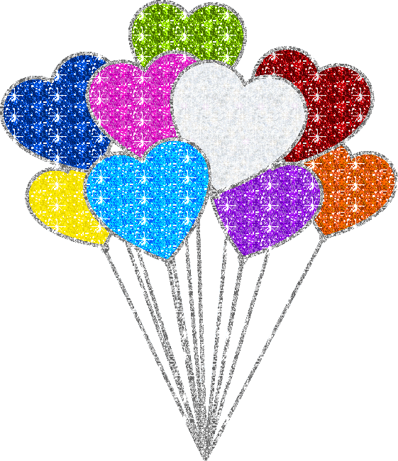 heart-shaped balloons
