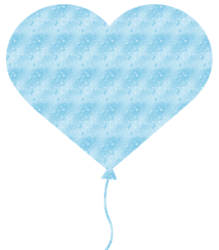 heart-shaped balloon with little hearts