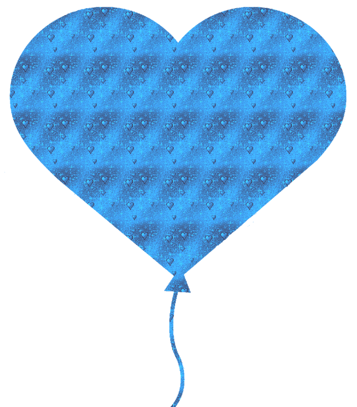 heart-shaped balloon with little hearts
