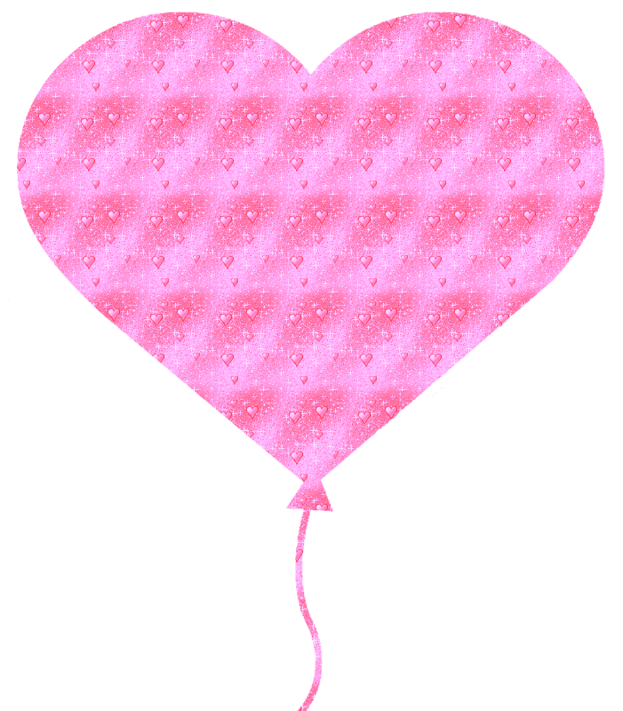 heart-shaped balloon with little hearts
