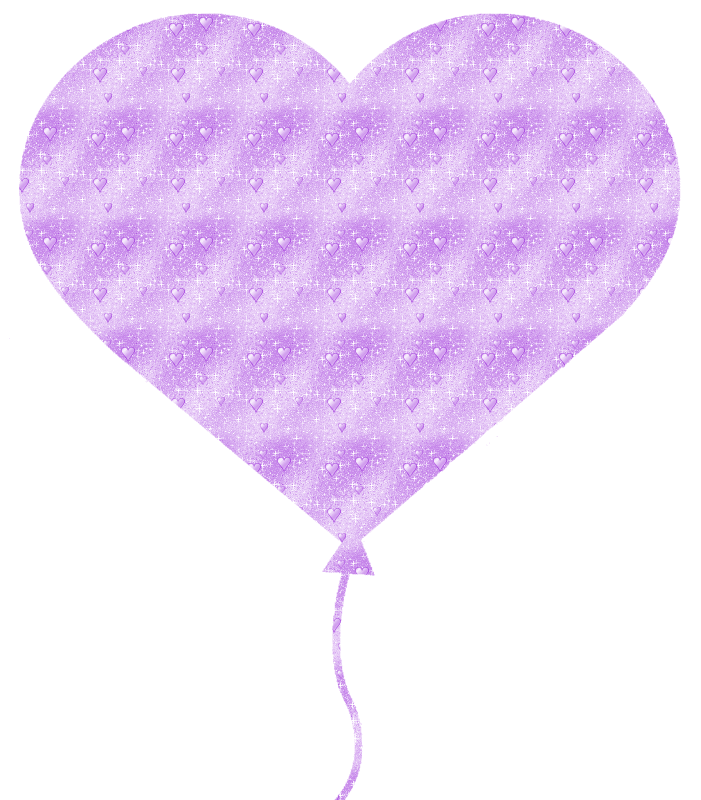 heart-shaped balloon with little hearts