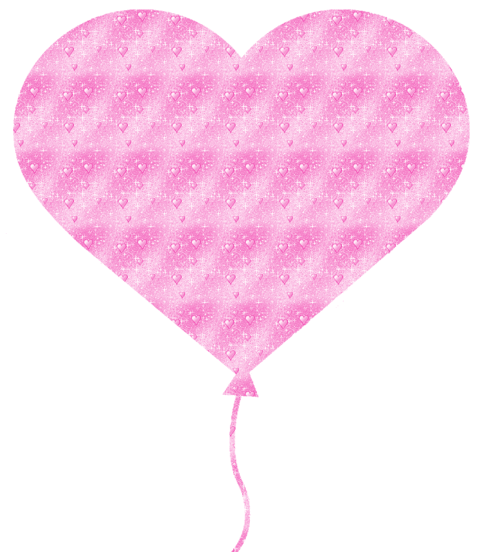 heart-shaped balloon with little hearts