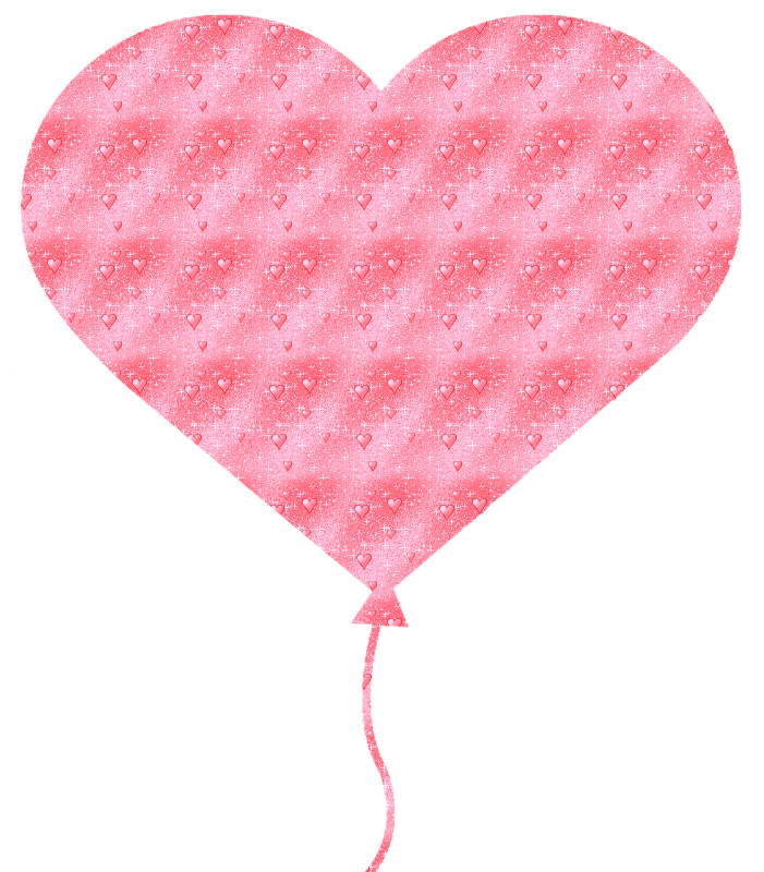 heart-shaped balloon with little hearts